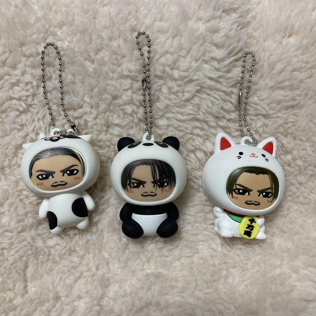 JSB 3rd Generation Ryuji Imaichi Kigurumi Keychain Cow Panda Maneki Cat