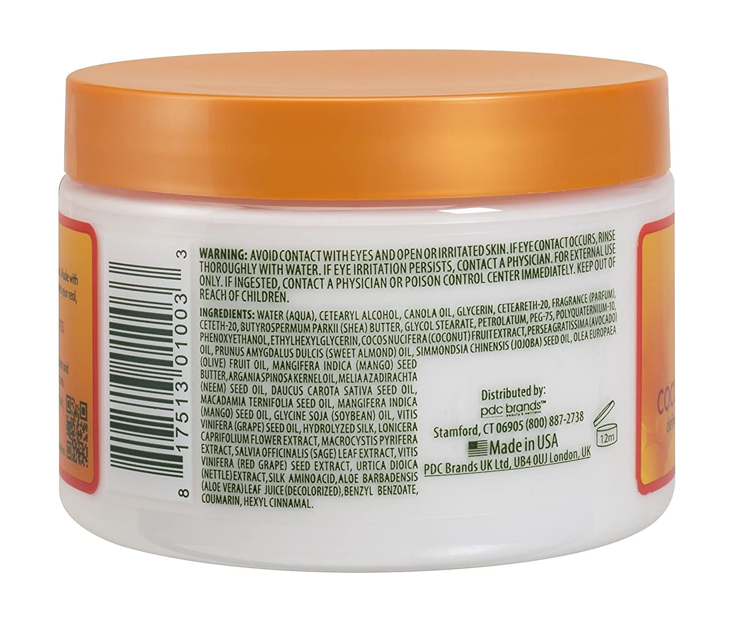 Cantu Shea Butter Coconut Curling Cream, 12 Ounce (Pack of 5)