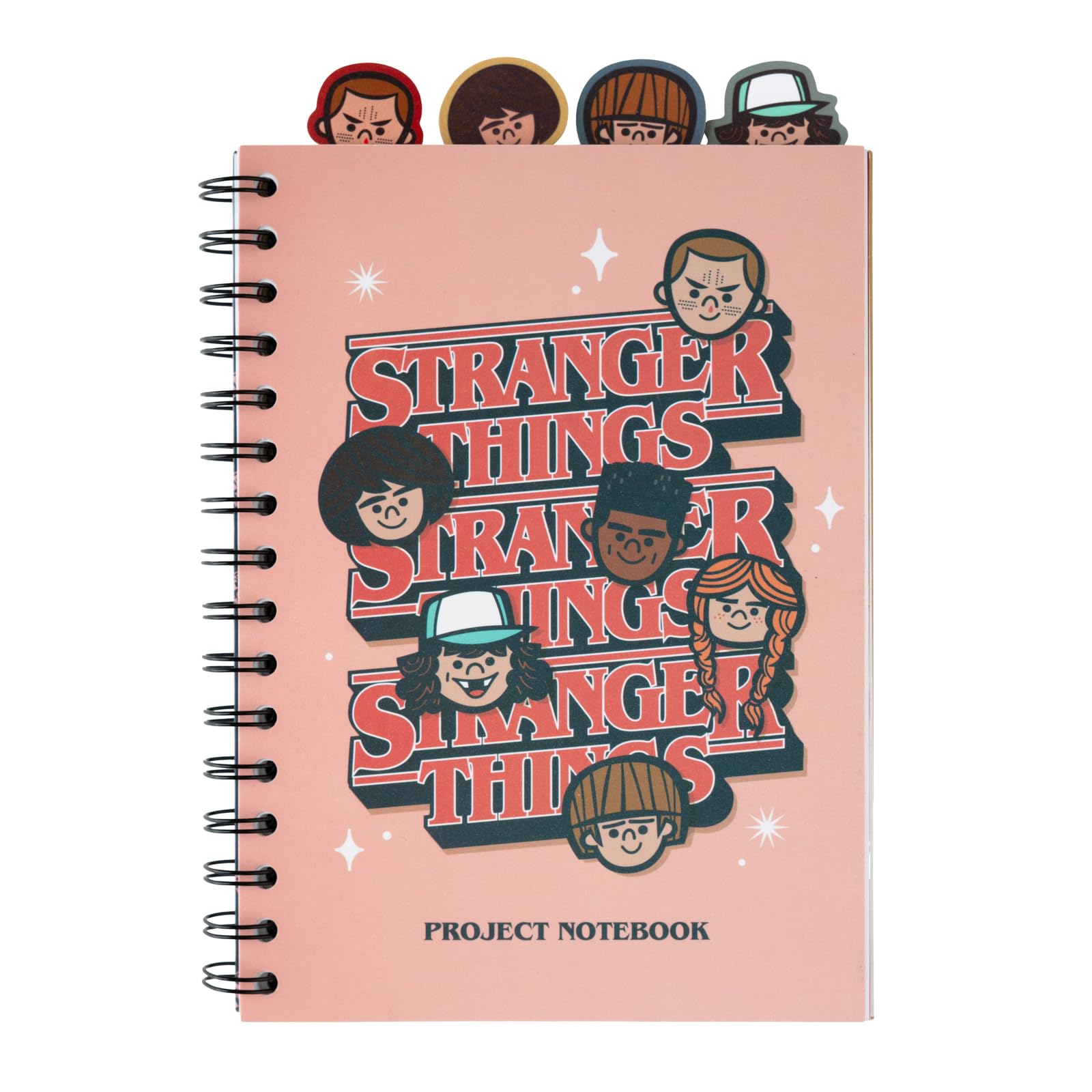 Grupo Erik A5 Project Notebook With 4 Dividers - Stranger Things Merchandise | Notepad A5 Notebook With Dividers, Project Planner | Stranger Things GiftsThe Forest Stewardship Council