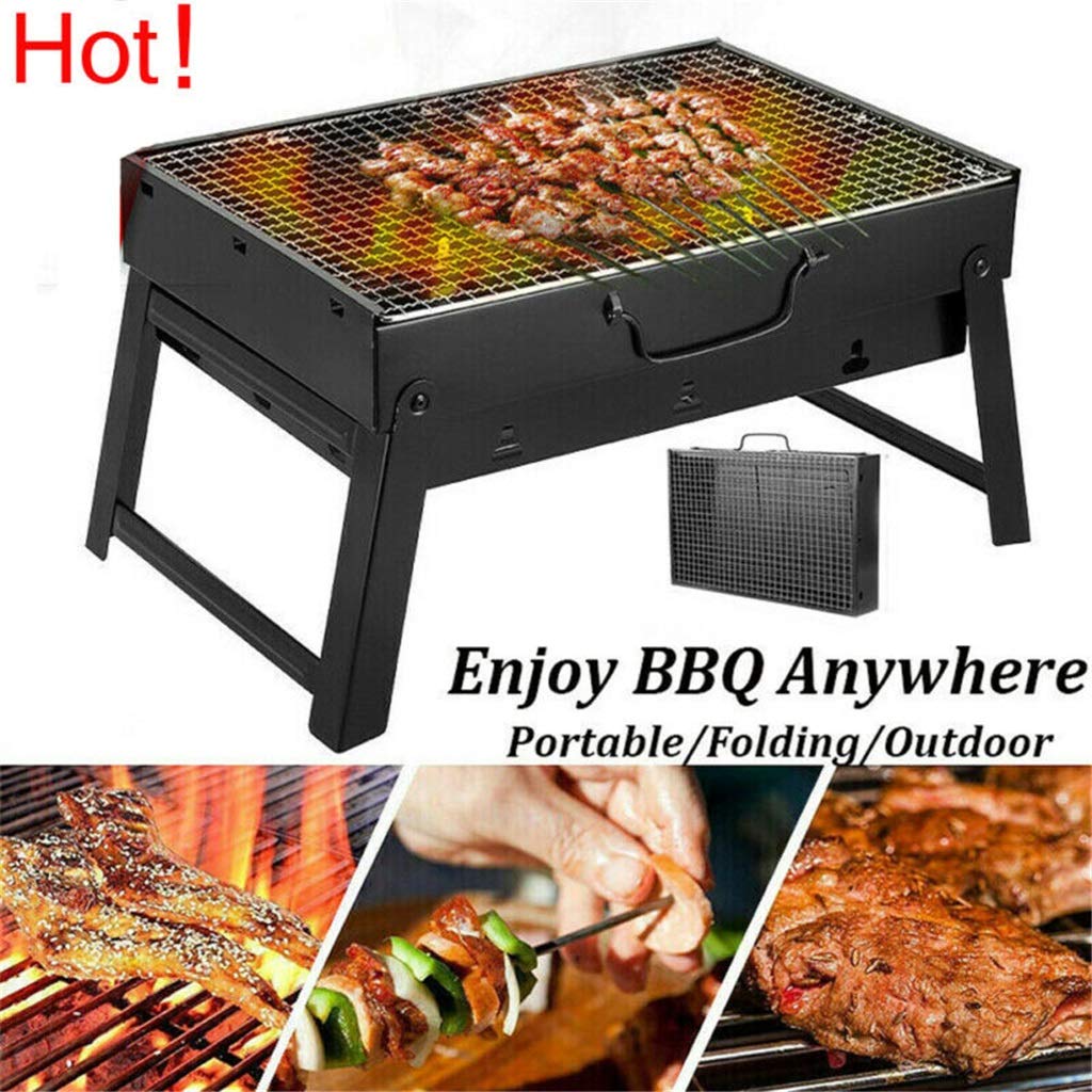 Składany grill, grill tarasowy, grill węglowy, kuchenka, stal nierdzewna, na zewnątrz, kemping, piknik, grill, akcesoria do grilla, narzędzia