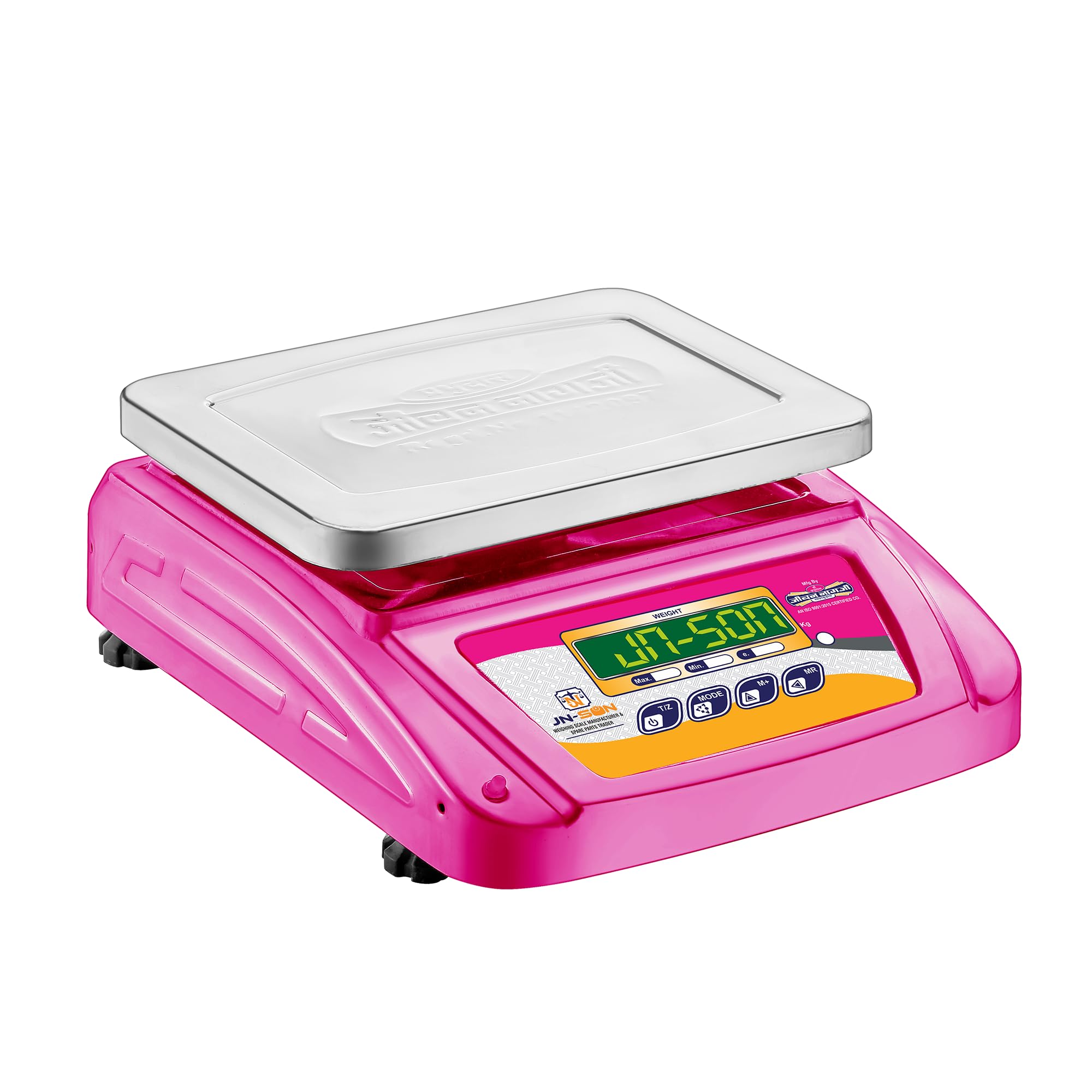 Digital Weighing Scale with Front and Back Green Double Display, for Kirana shop, Grocery Store and factory (4 Volt with Battery without Stamping)-image-39