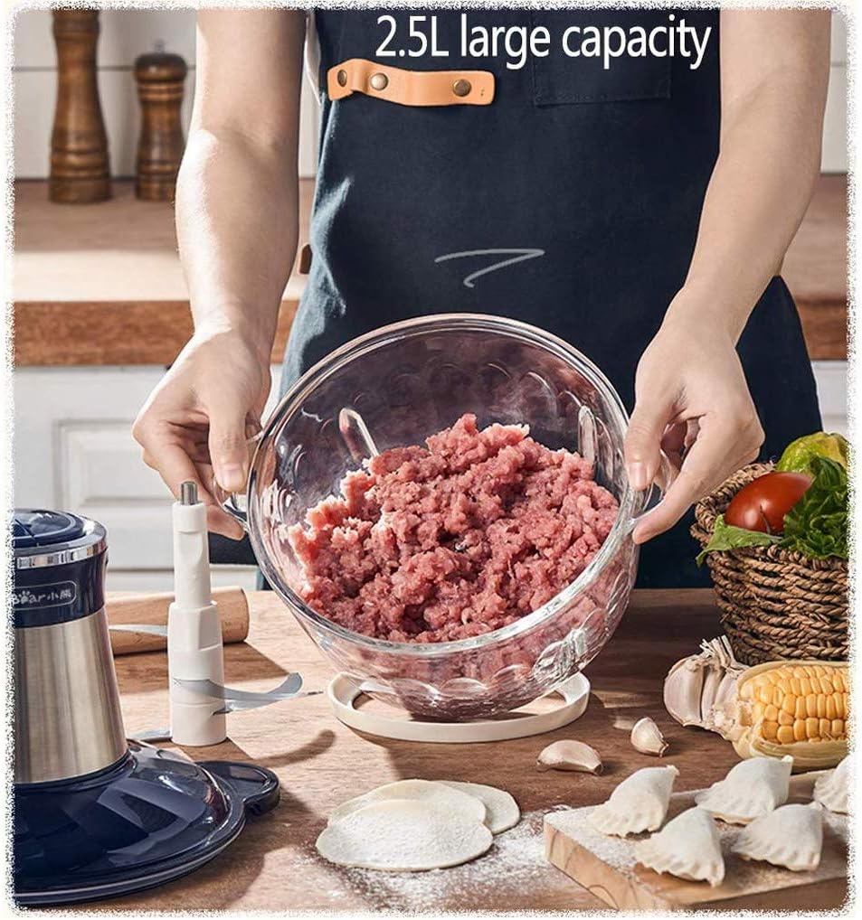 Grinders Meat, Baby Food Supplement Machine, Processor 2.5L Chopper for,Vegetables,Fruits and Nuts(E)