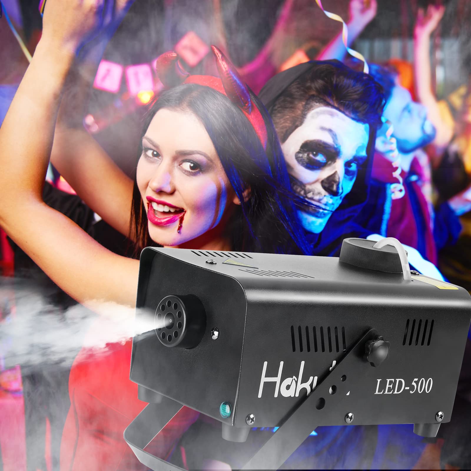 Maquina De Niebla, Hakuta Maquina De Humo Con Control Remoto Inalámbrico Y Función De Rociado, Grandioso Para Halloween, Navidad, Bodas, Fiestas, Espectáculos De Dj Y Presentaciones En Vivo