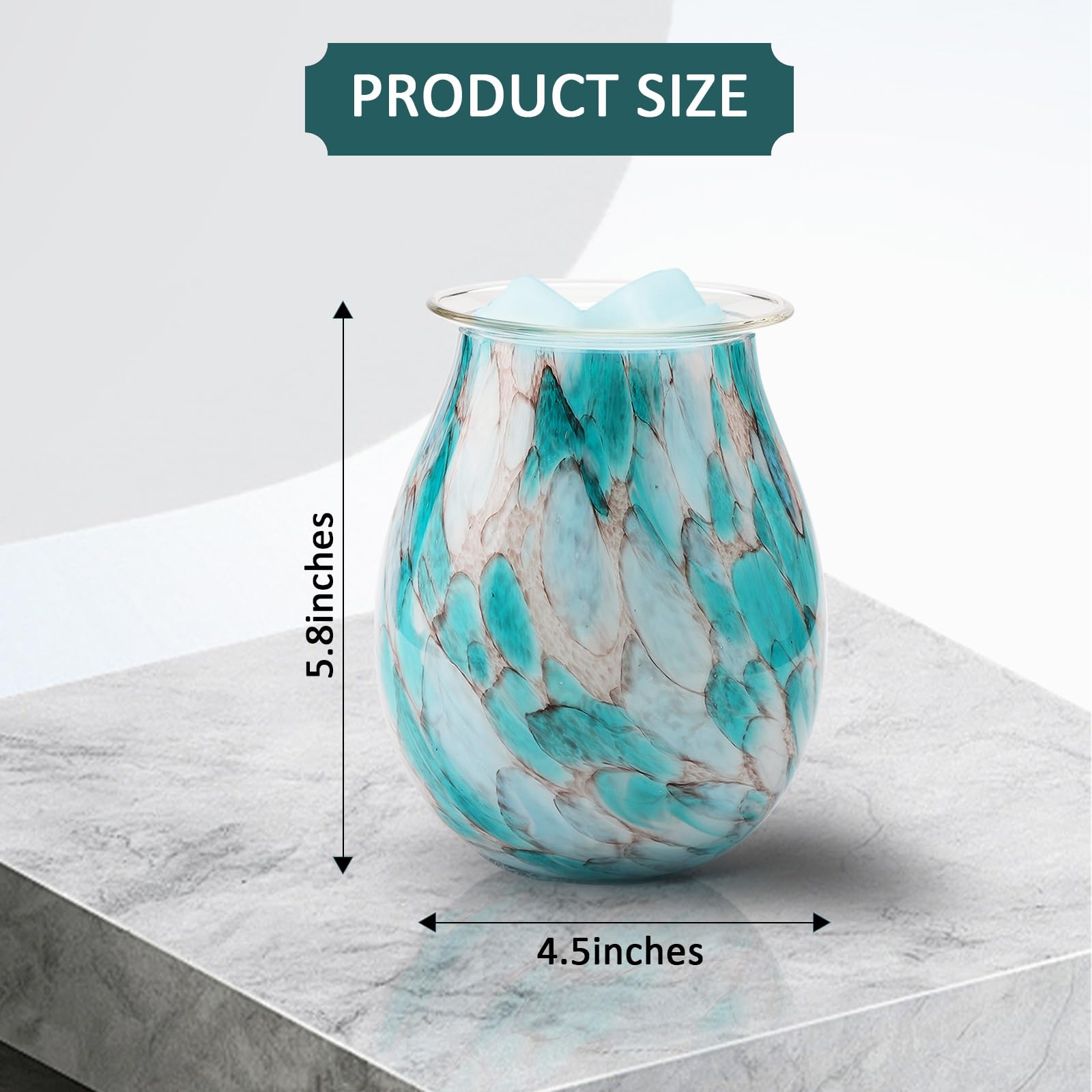 TNSLAND Quemador de cera Scentsy ahorro de energía eléctrica Tealight lámpara de aceite aromático para casa, oficina, dormitorio, regalos