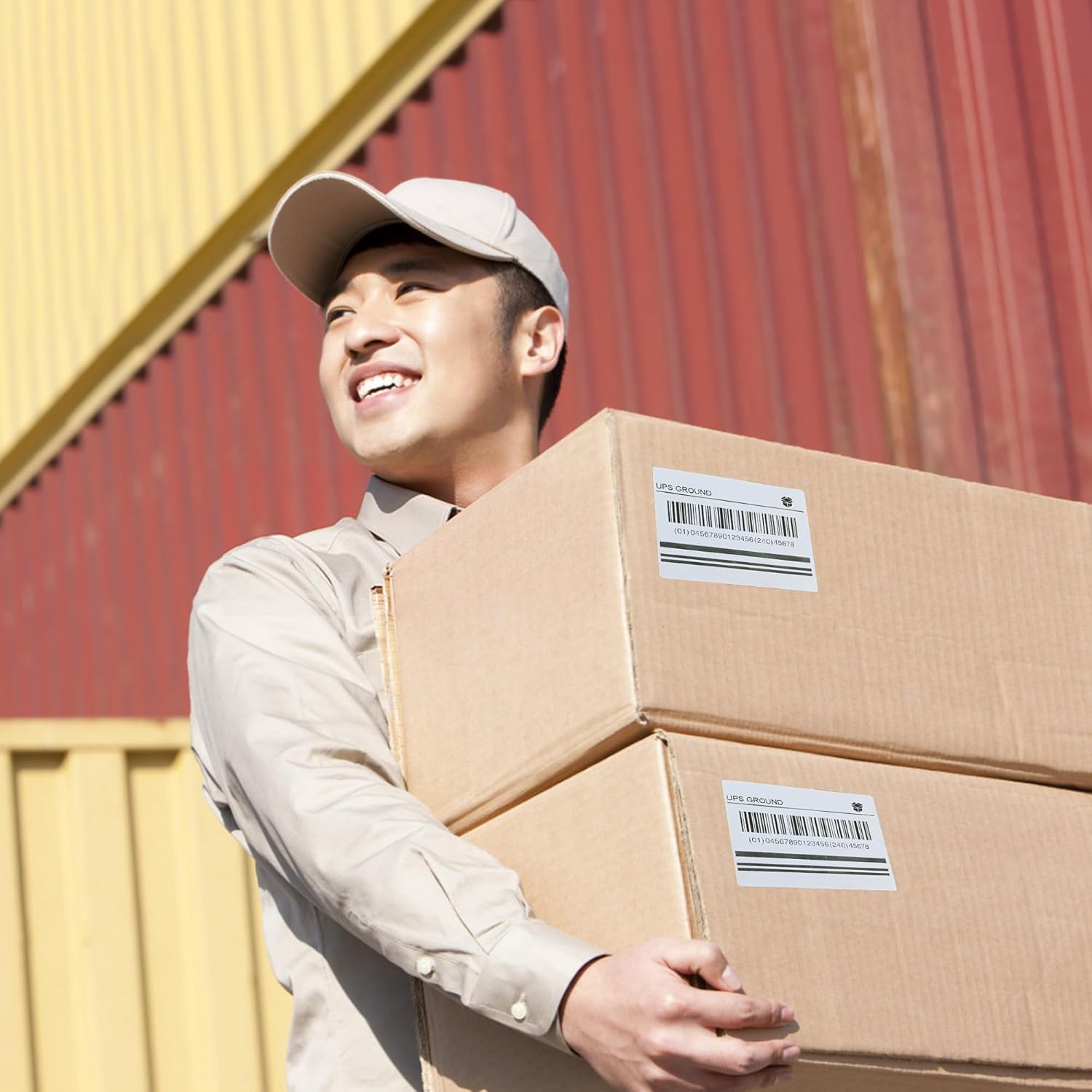 ESSENTIAL 4"x3" Direct Thermal Barcode Labels, Shipping Labels, Compatible with Arkscan & Zebra Label Printers, 850 Label of Roll (1 Roll) - Image 5