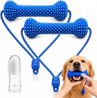 Dog Toothbrush Assist Device, Bite and Brush Dental Toy for Dogs | Dual-Action Canine Dental Prop with 1 Toothbrush, Teeth Cleaning Fresh, Removes Tartar and Plaque, Oral Care Set for Dogs