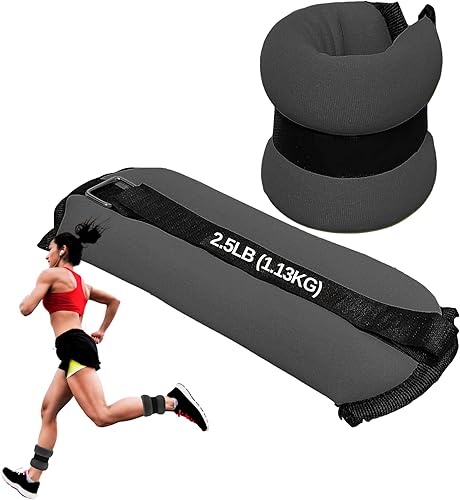 FUXION - Pesas ajustables para tobillo de 1.52.02.5 libras, totalmente ajustables para tobillo, muñeca, brazo o pierna, para entrenamiento,