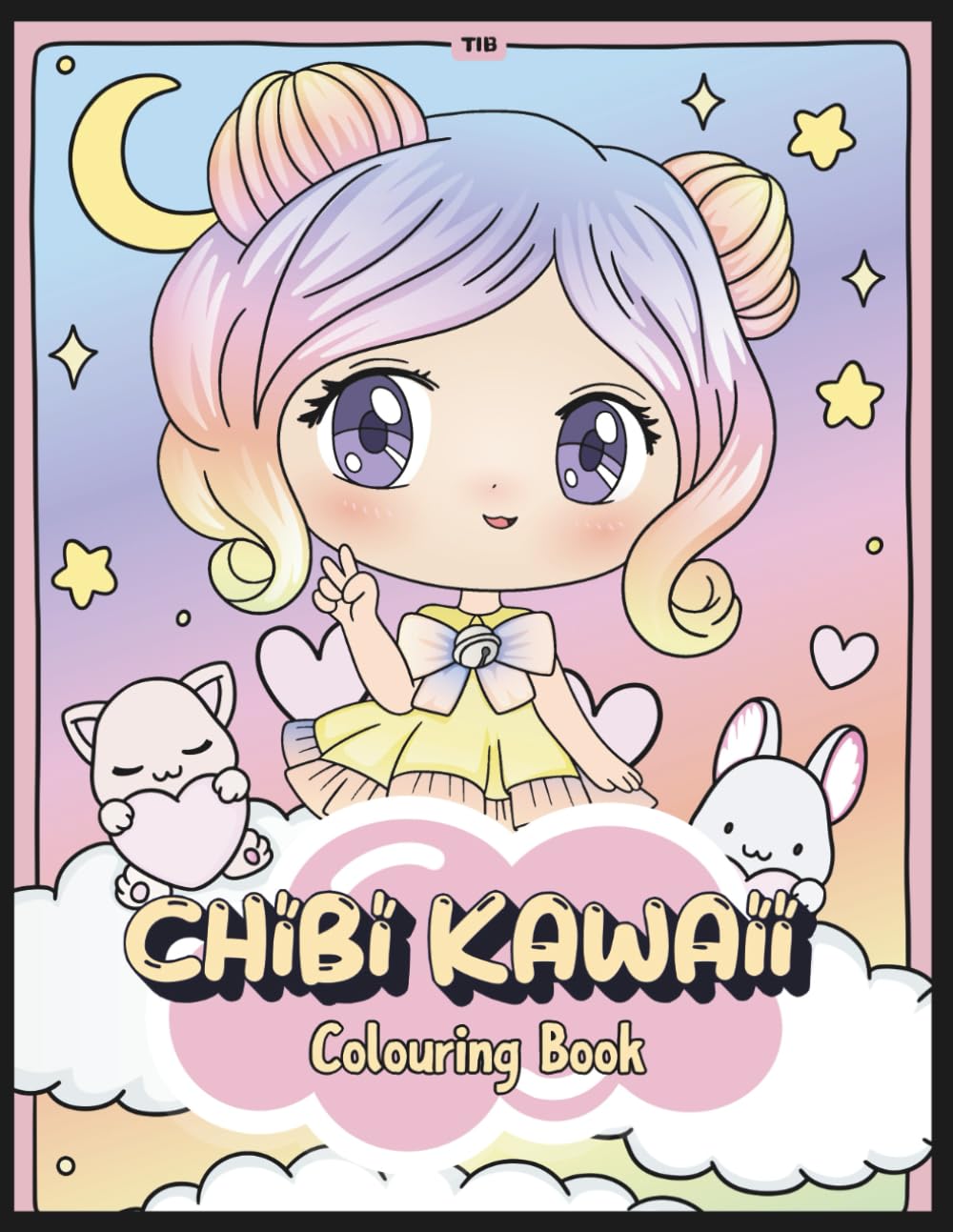 Chibi Kawaii Colouring Book: Cute Hand Drawn Chibi Characters To Colour