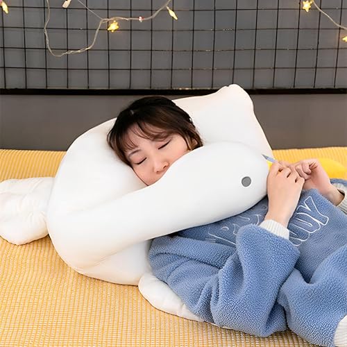 Miniatura 4 de Juguete de peluche de ganso, bonita almohada gigante de peluche de pato de peluche de ganso para abrazar, almohada súper suave de cisne para niños y