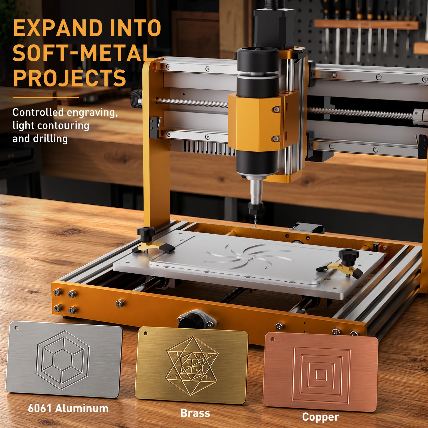 LUNYEE 3018 Pro Ultra 500W CNC Router Machine para madera y metal blando