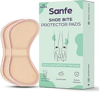 Sanfe Shoe Bite Protector Pads | Reusable Soft Shoe Inserts, Heel Grip Cushion Pads, Self-Adhesive | Foot care, Blister Pr...