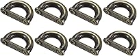 Vista 10 de uxcell Hebilla de puente de arco, conector de anillo en D de metal, grillete para colgar bolsas, correa de bolso, bricolaje y manualidades Tono