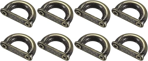 Vista 10 de uxcell Hebilla de puente de arco, conector de anillo en D de metal, grillete para colgar bolsas, correa de bolso, bricolaje y manualidades Tono