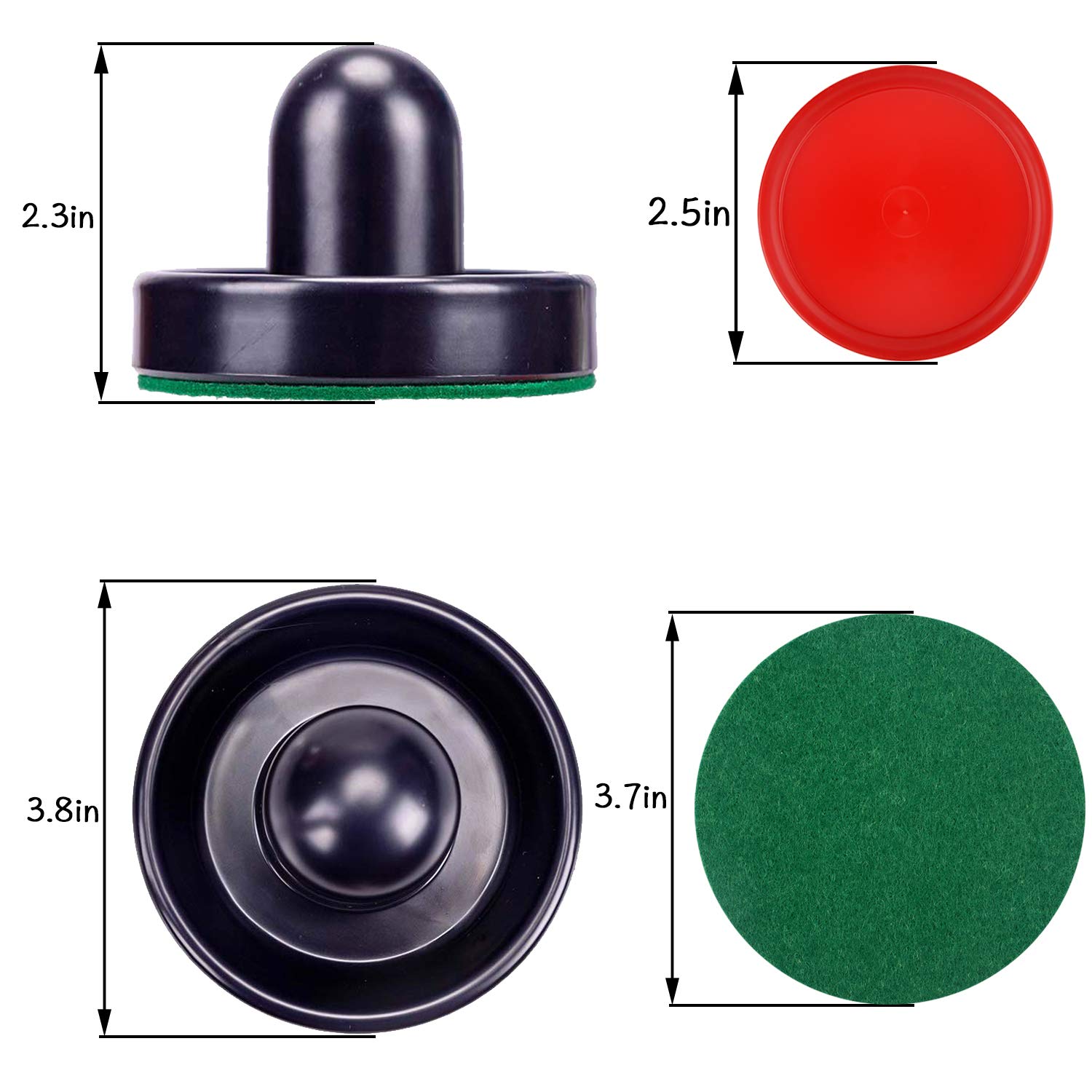 EcoNesxp Exquis et Léger Facile à Transporter air hockey putter et hockey sur Glace air hockey table de Jeu Accessoires de Remplacement Classique Pratique Sûr et Fiable