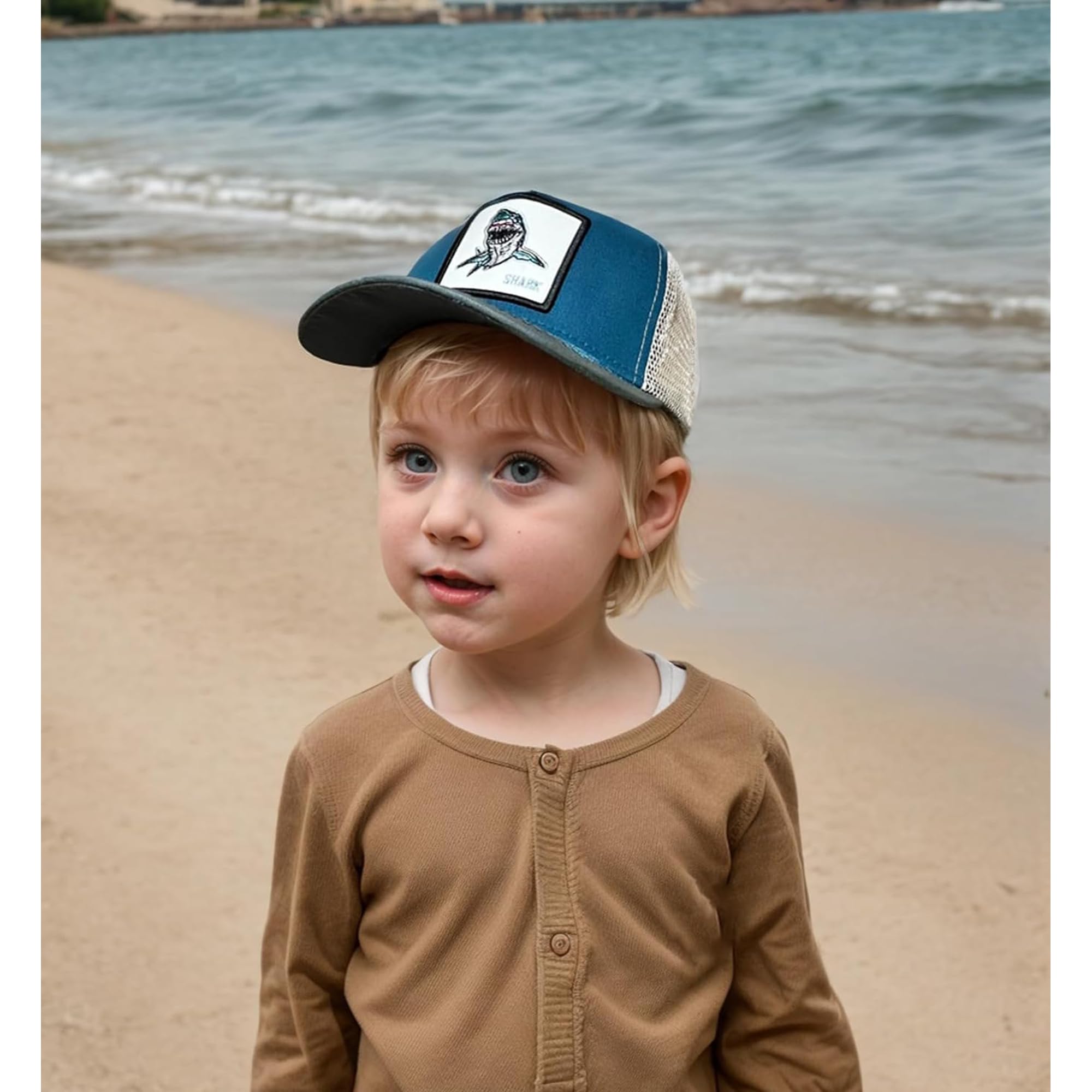 Cappellini da camionista per bambini, cappello da baseball per bambini da 2 a 6 anni