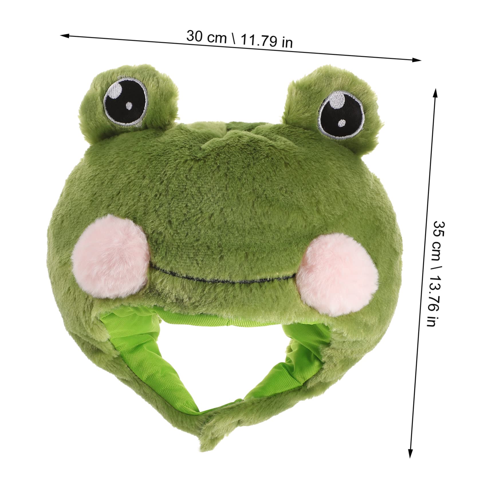 Cabilock 2piezas Sombrero De Rana De Peluche Para Cosplay Accesorio Divertido Para Fiestas Halloween y Diseño Adorable Para Adultos