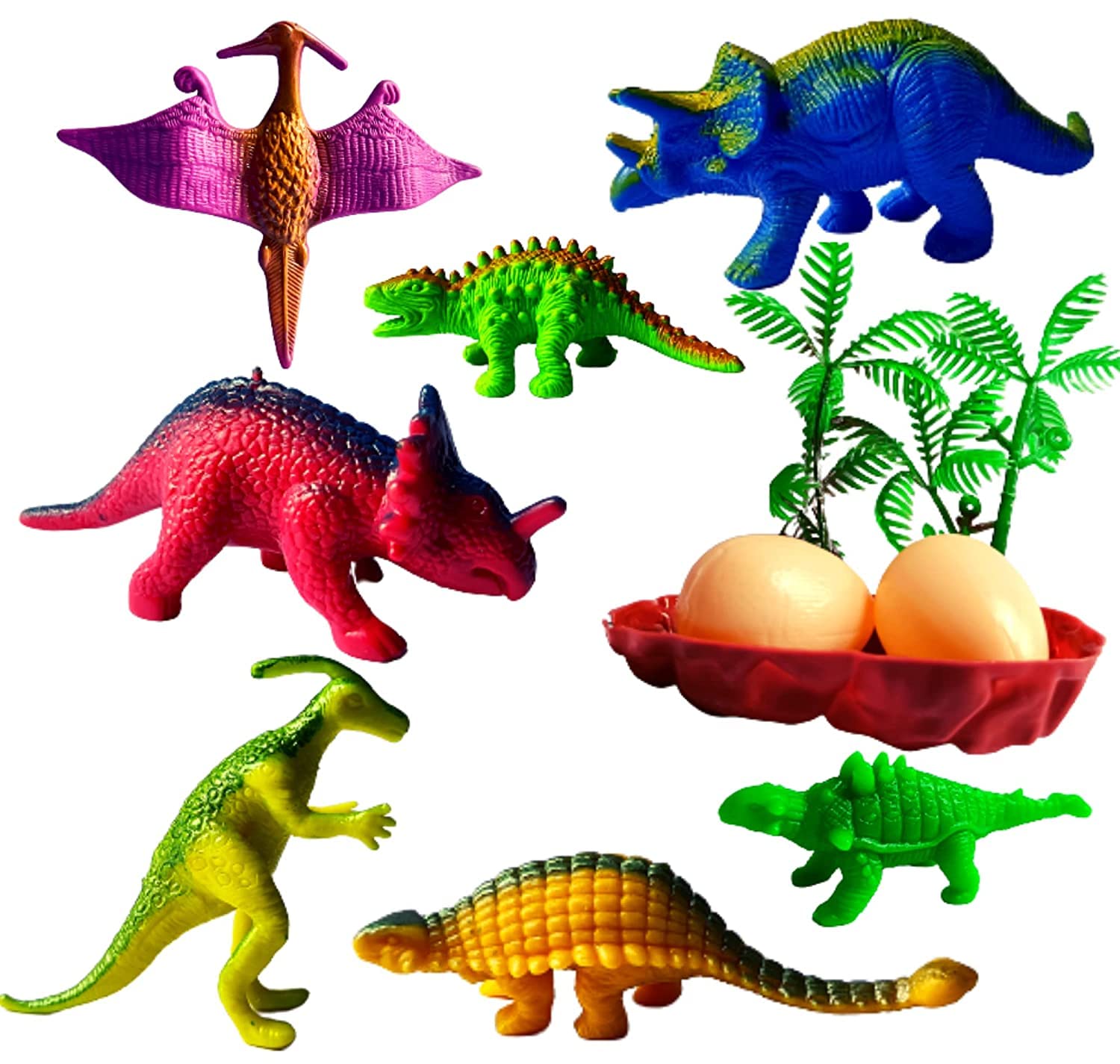 Buy Mallexo Realistic Dinosaurs Toys for Kids Set of 12PCs for Boys and Girls Cartoon Dinosaurs ...