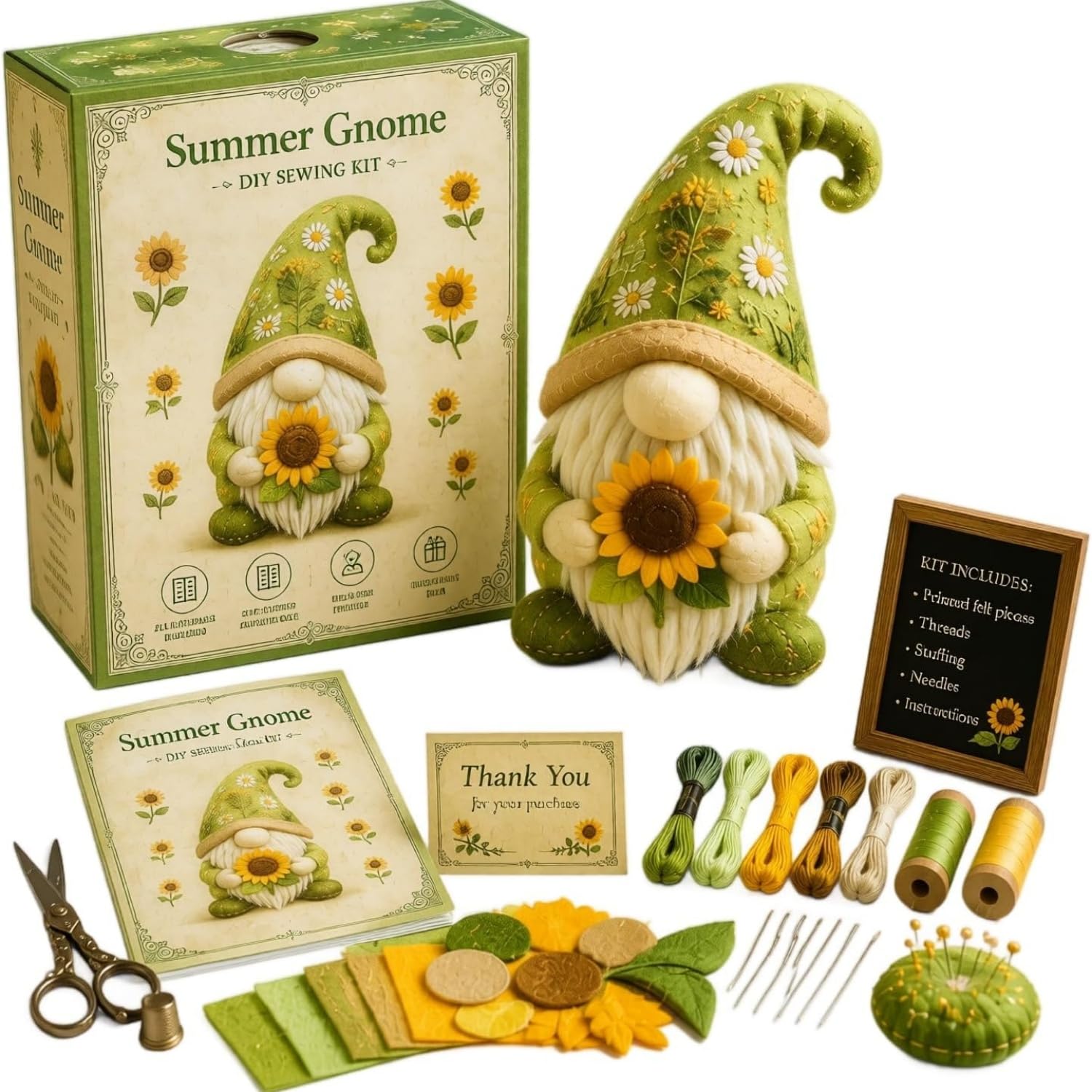 APOMNG DIY Patchwork Animal Kit Pre-Cut Felt Sewing Craft 3D Stuffed Plush Project for Adults Beginners Creative Home Decor and Handmade Gift Idea,3XL