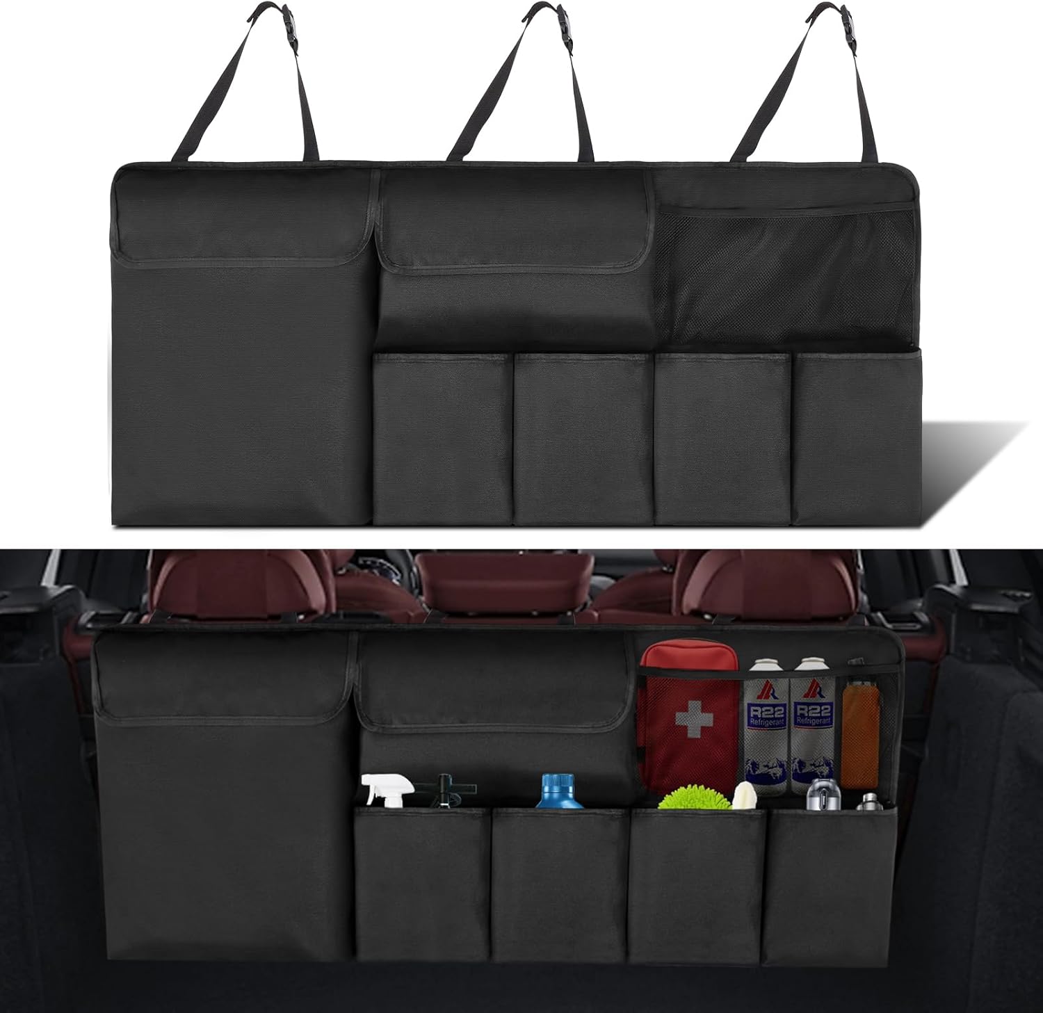 Car Trunk Organizer, Super Capacity Backseat Car Organizer For SUV/Truck/MPV(42"*18 - View #12