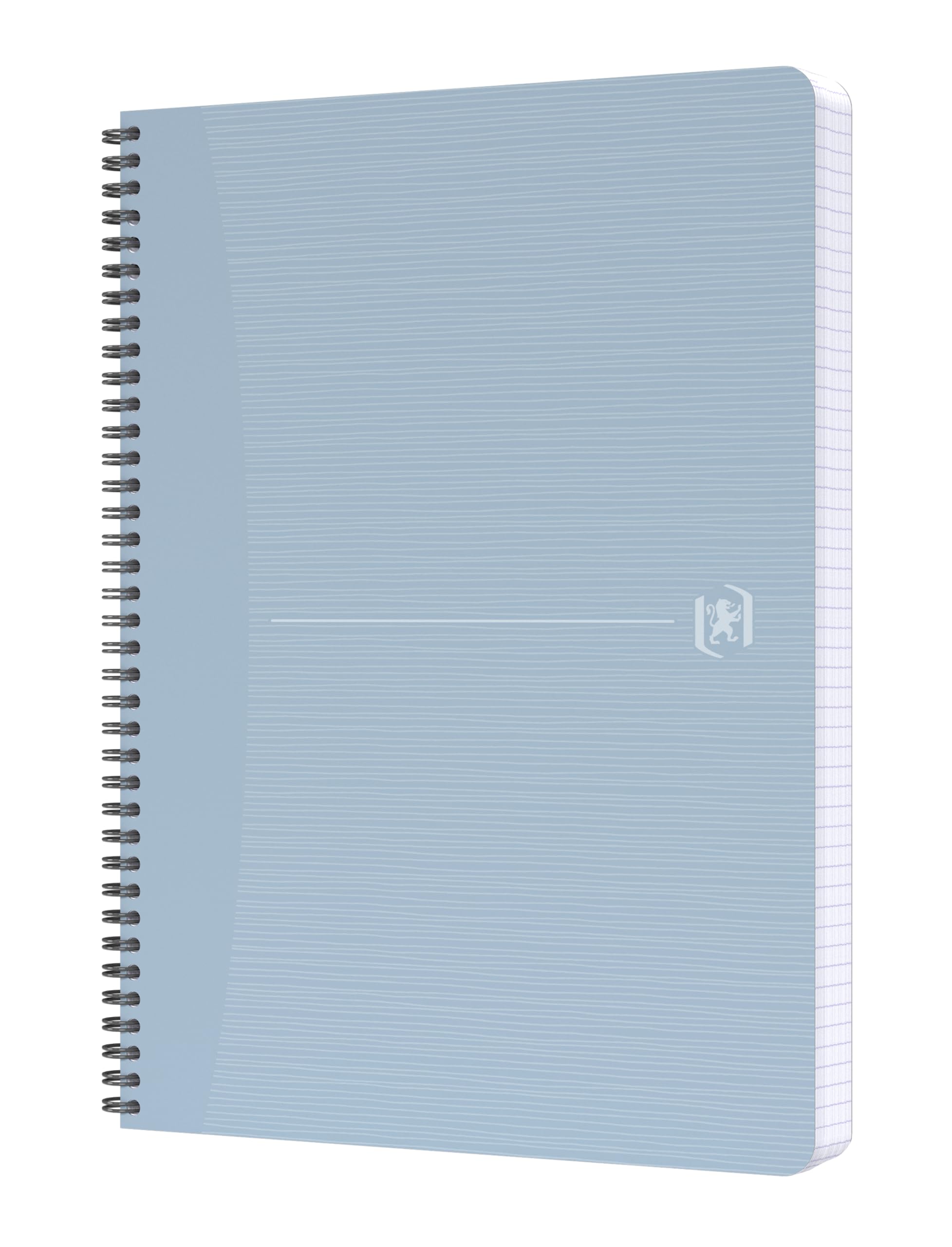 Oxford Spiral-Notizbuch A4 liniert, 180 Seiten, My Rec’Up, aus recycelten Papp-Bechern, blau, 5 Stück