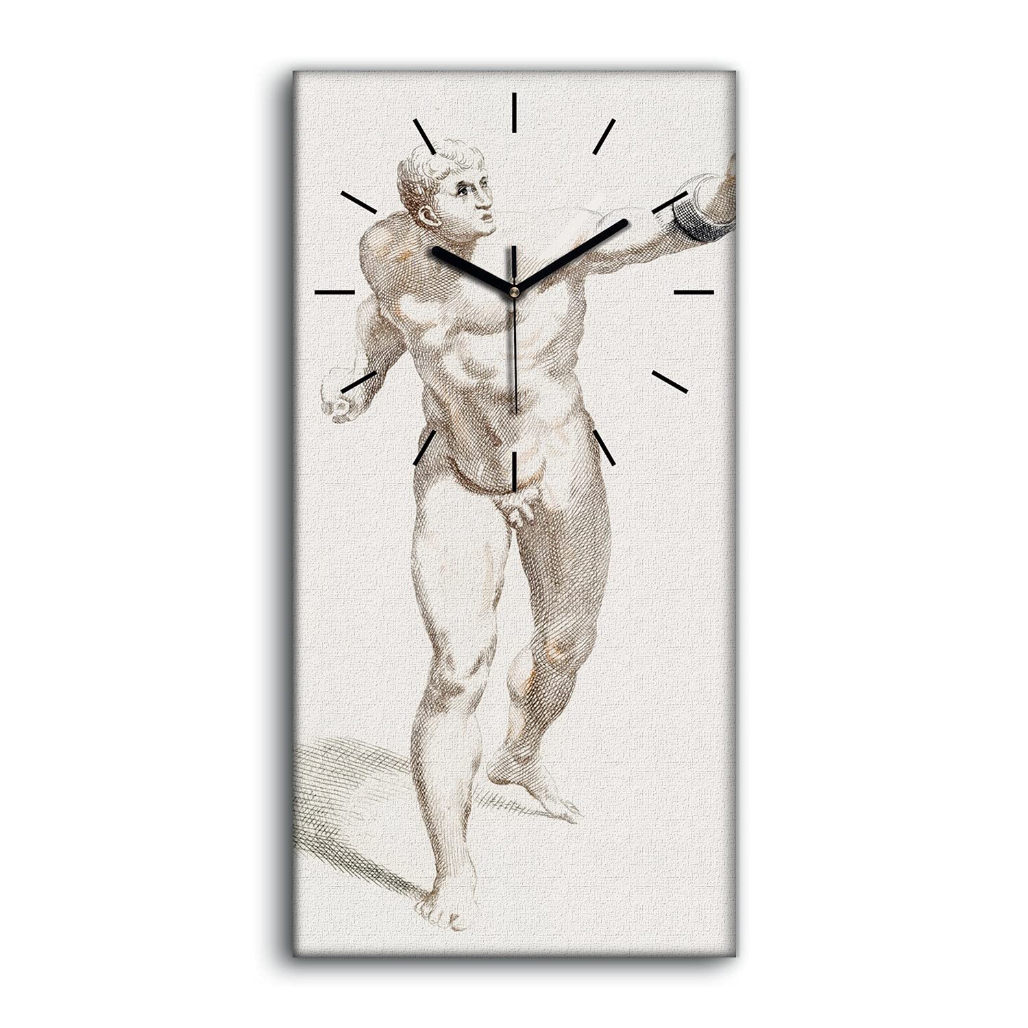 Horloge sur Toile Moderne et Tableau Mural Grand Format pour Chambre