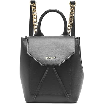 dkny leather backpack