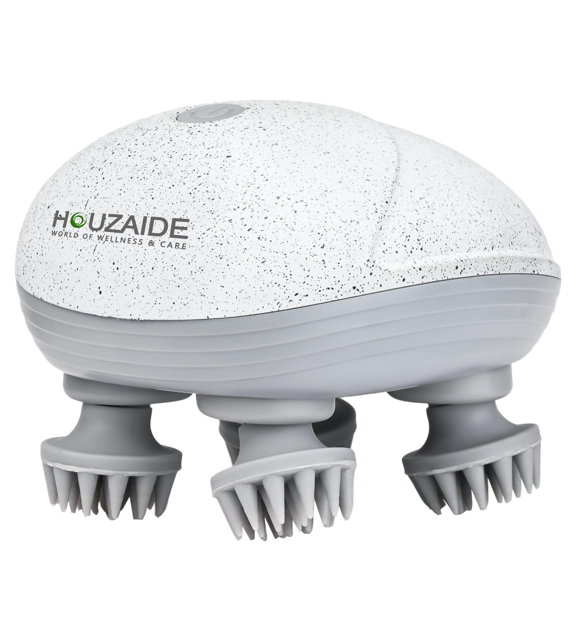 Houzaide Sparsh Scalp Massager — 96 Silicon Kneading Points with Detachable Heads — Electric Scalp, Body, & Head Massager for Hair Growth — 1 Year Warranty — Diwali Gift Options