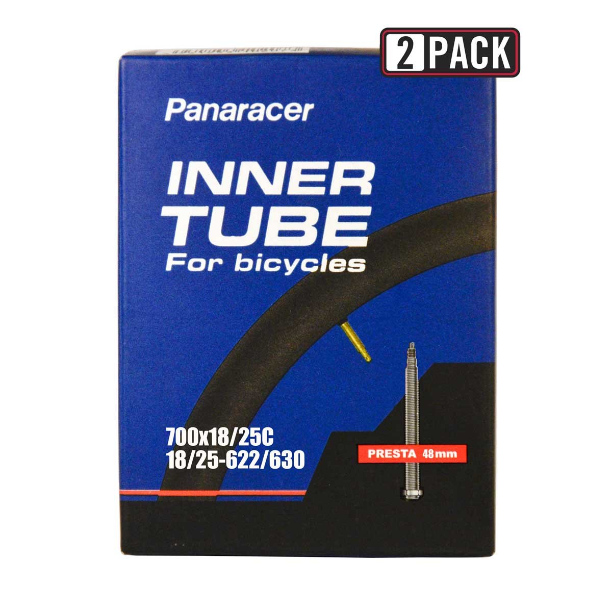 Panaracer 2 Pack 700 x 18 / 25 C Presta (French)-48mm Bicycle Tube (B01MTO24N1) Amazon Price History, Amazon Price Tracker