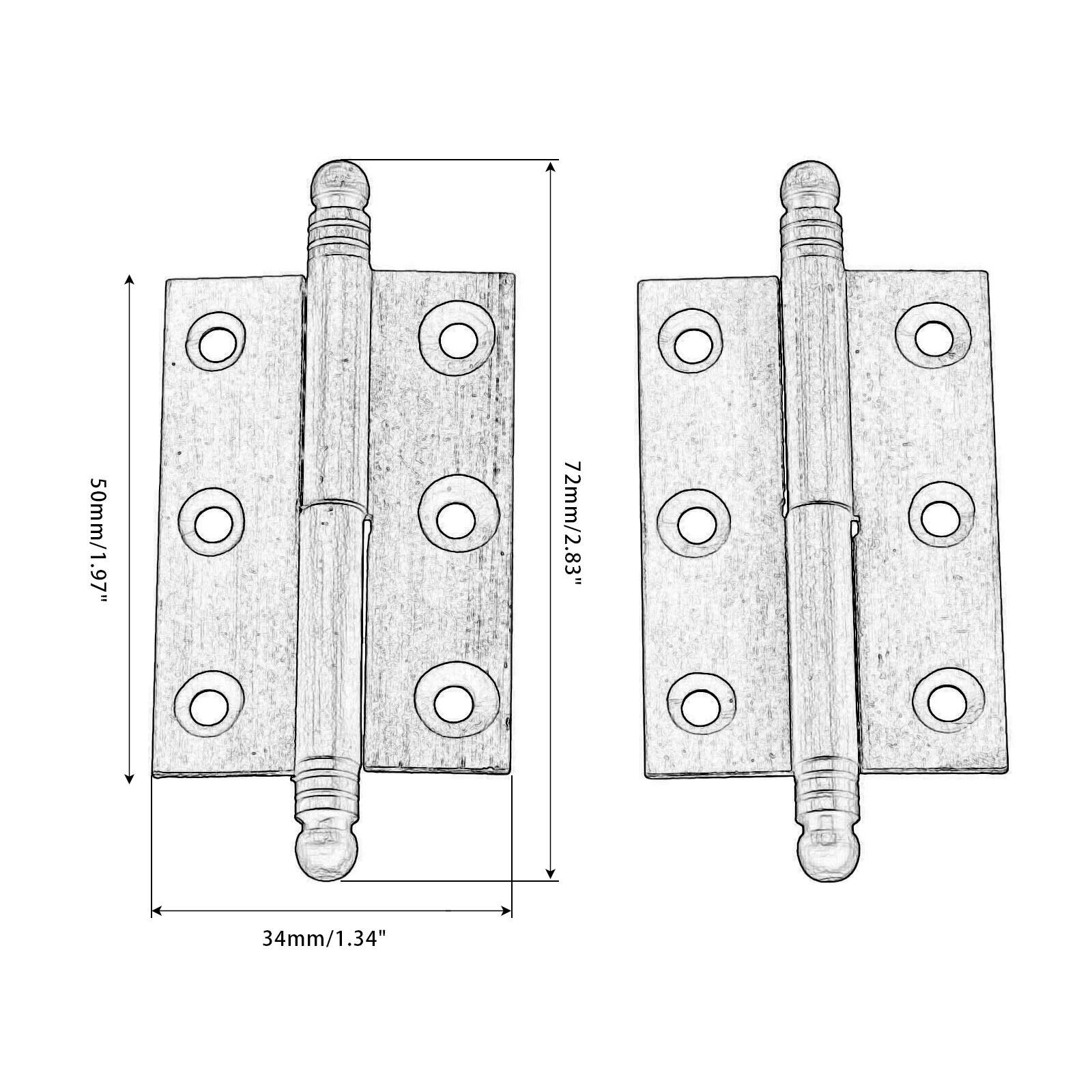 Zawiasy do drzwi w stylu retro, zawiasy w kolorze retro z brązu, zawiasy do drzwi w stylu retro, zawiasy w kolorze retro z brązu, 10 sztuk 26x31mm sprężynowe zawiasy ze stali nierdzewnej drzwi do szuf