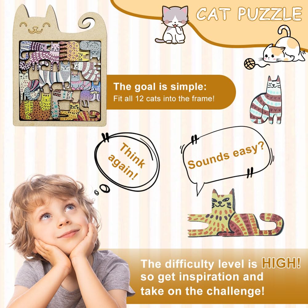 Cats Wooden Puzzle - Image 4
