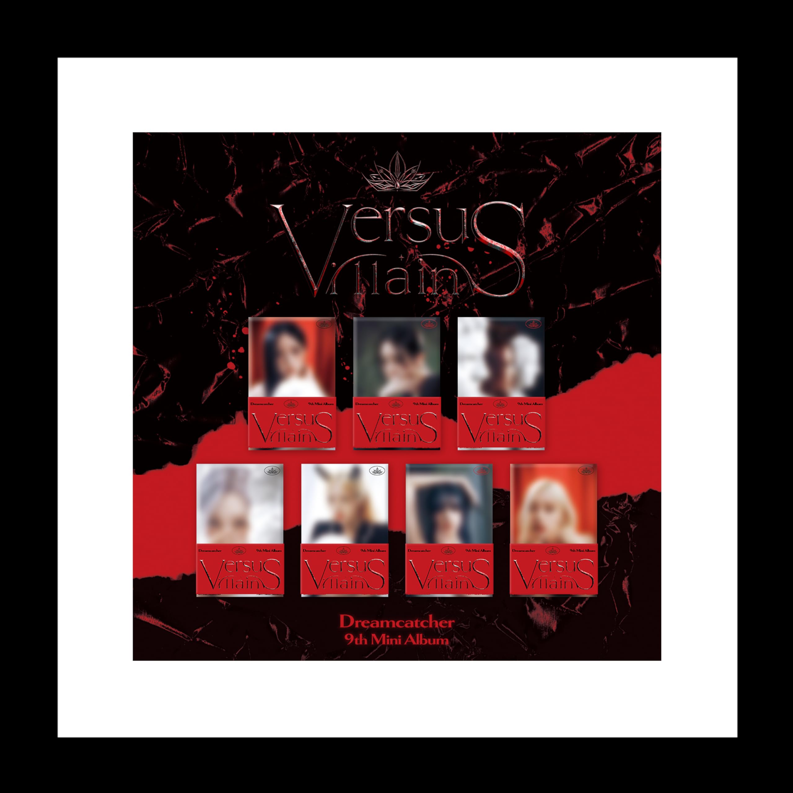 Dreamcatcher Villains 9th Mini Album POCA Version Photostand Package+QR Card+Photocard+Sticker+User Guide+Tracking Sealed DC Dream Catcher (Random Version)