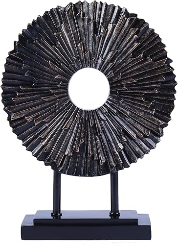 Estatua redonda minimalista sobre el gabinete de cocina, escultura decorativa moderna para decoración del hogar para sala de estar, mesa de café,