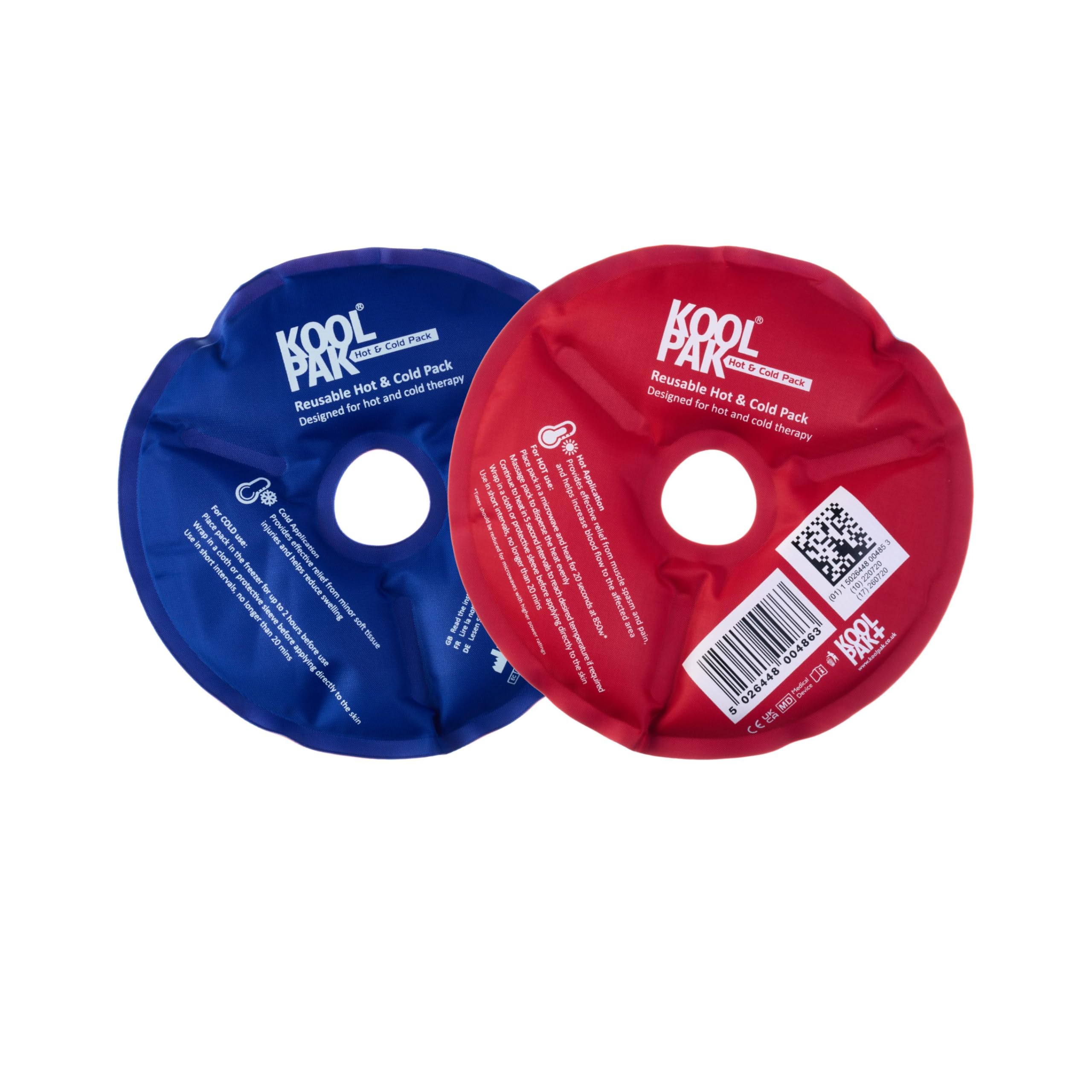 Koolpak Luxury Hot & Cold Reusable Pack Round - Dia 14.5cm - 10 Pack