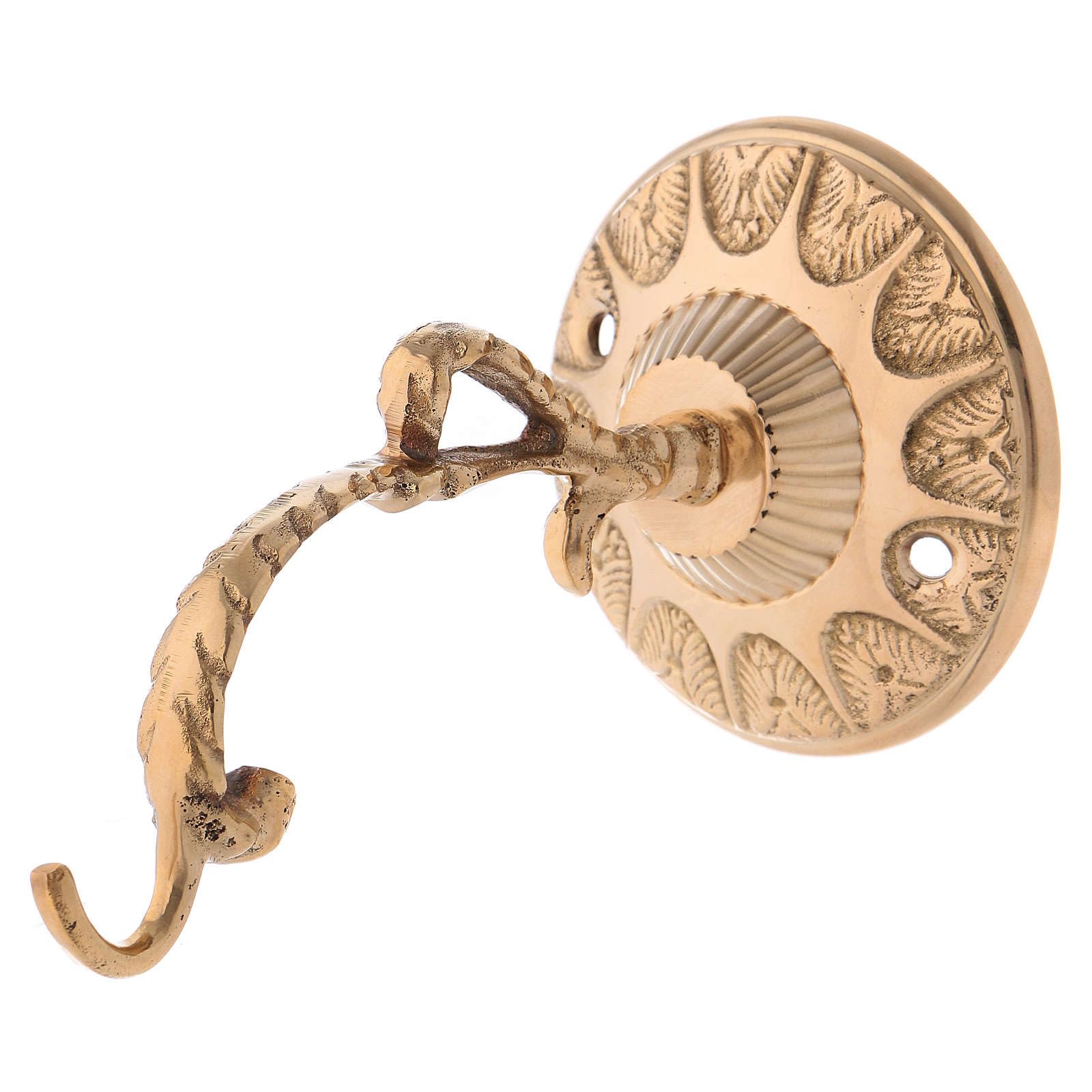 Holyart Braccio Lampada per Santissimo in Ottone Dorato
