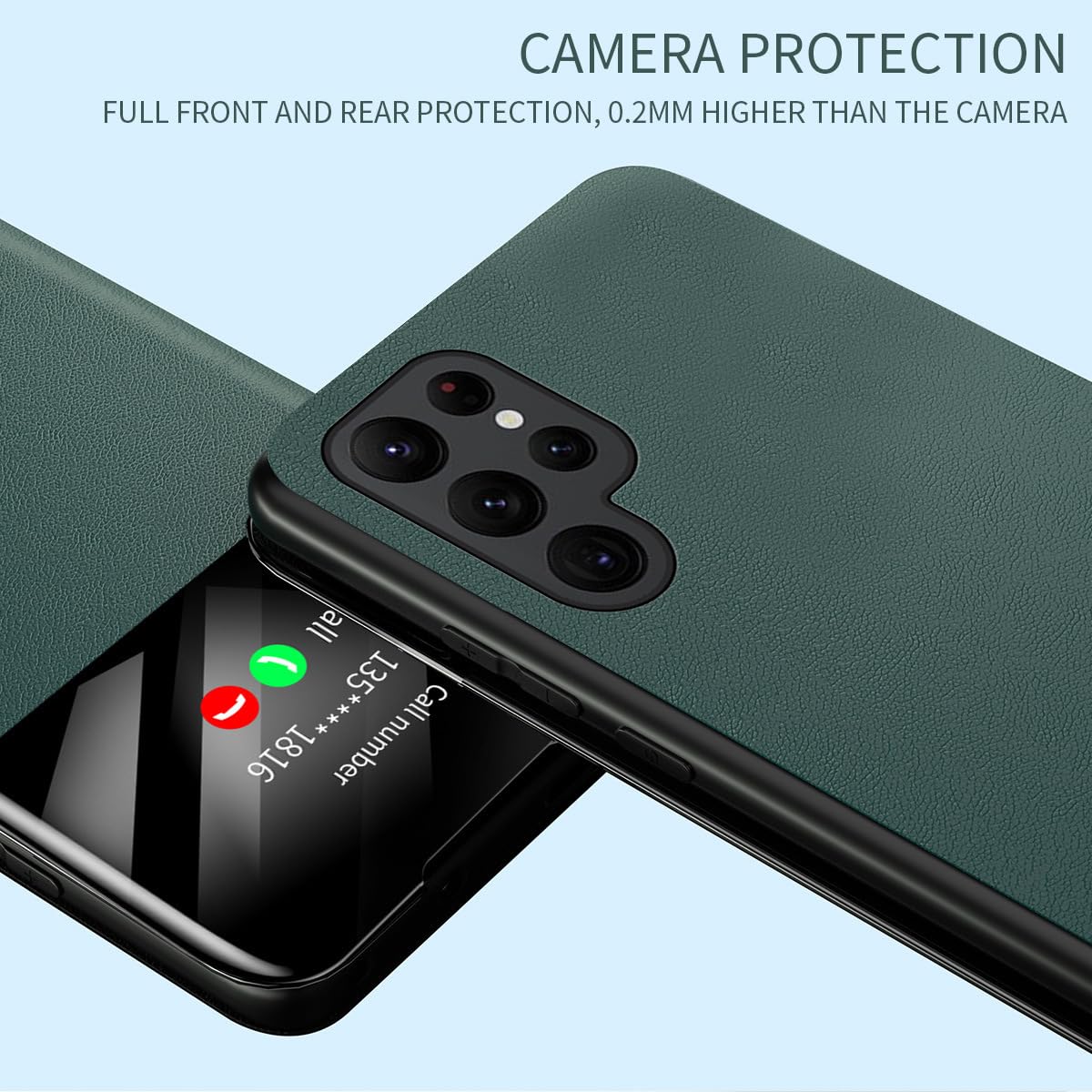 Etui z klapką do Samsunga Galaxy S24 Ultra/S24 Plus/S24, skórzane inteligentne etui z klapką na telefon komórkowy z gniazdem na kartę, etui chroniące aparat, pomarańczowe, S24 Plus