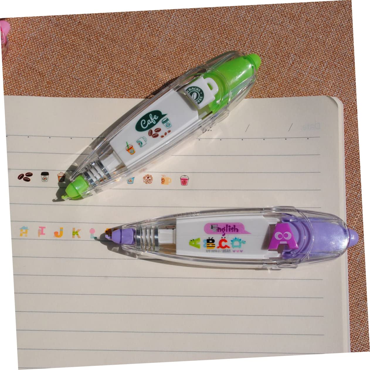 LALAFINA 15pezzi Nastro Decorativo Per Scrapbooking e Diario Nastro Adatto Per Scuola e Ufficio Colori Casuali