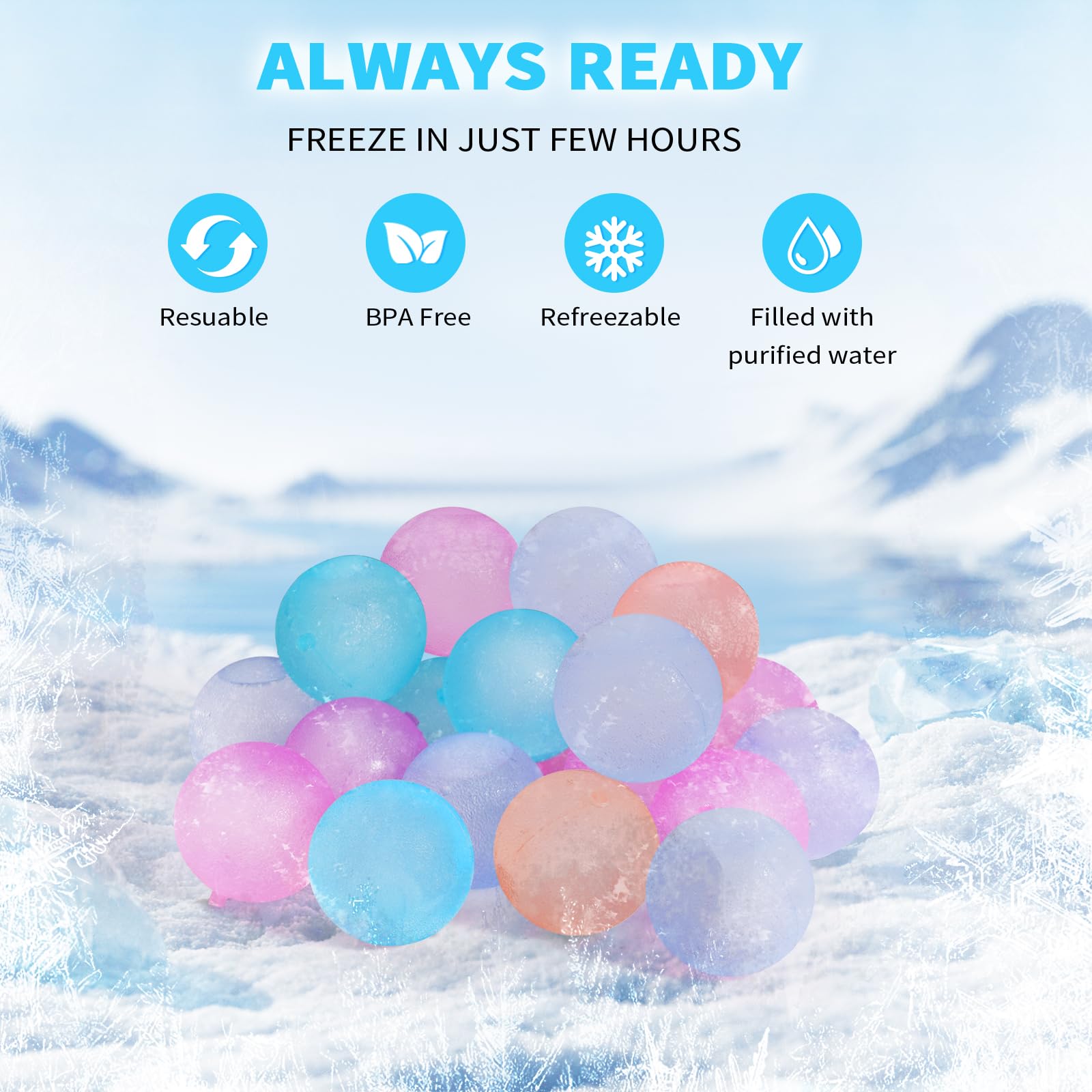 Lot de 300 glaçons réutilisables pour glacières, changement de | Glaçons en plastique sans BPA, aspect faux glaçons, ne diluent pas la saveur, recongelables, sac de rangement