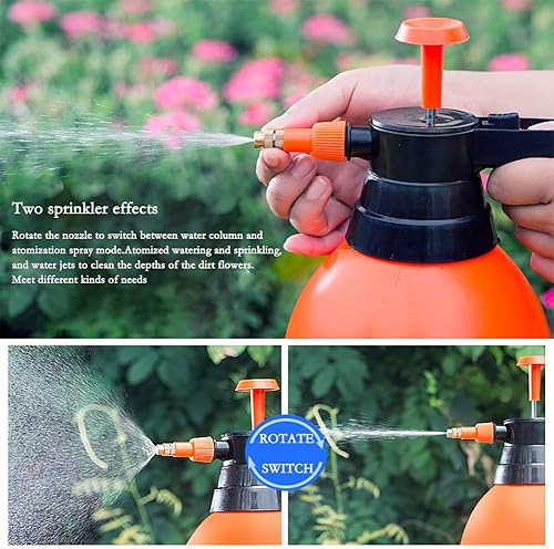 Miniatura 6 de Joywayus Pulverizador de bomba de jardín portátil de 68 onzas para rociar, regar, limpiar el hogar, lavado de autos, 0.5 galones (paquete de 3)