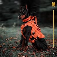 Vista 4 de OneTigris No Pull Tactical Dog Harness for Large Dogs, Mesh Design Breathable Service Dog Vest with Handle, Military Dogs Vest Harness with Molle