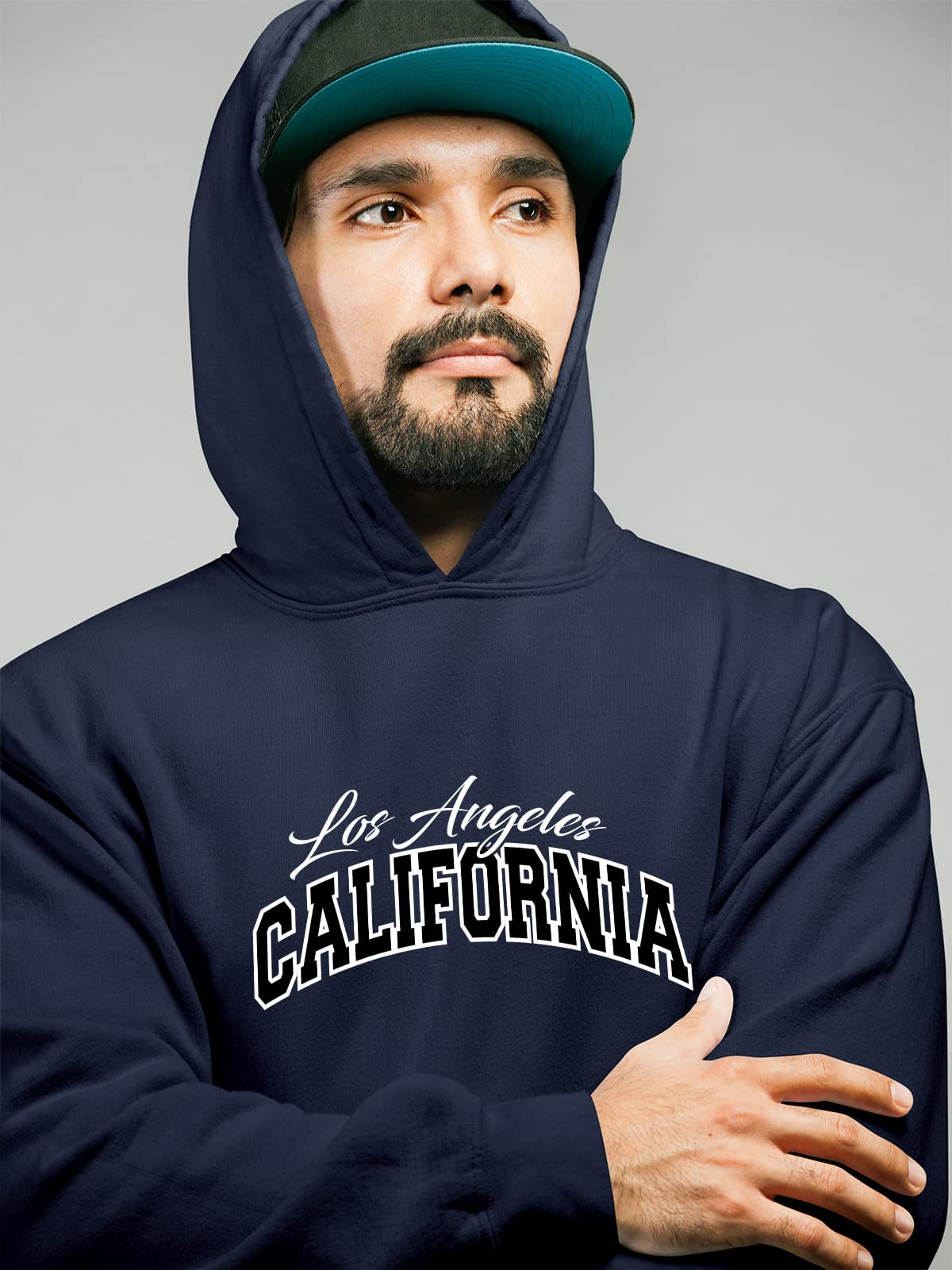 OM3® Los Angeles bluza z kapturem | męska | Kalifornia California L.A.Cali College Style USA | sweter z kapturem S - 4XL
