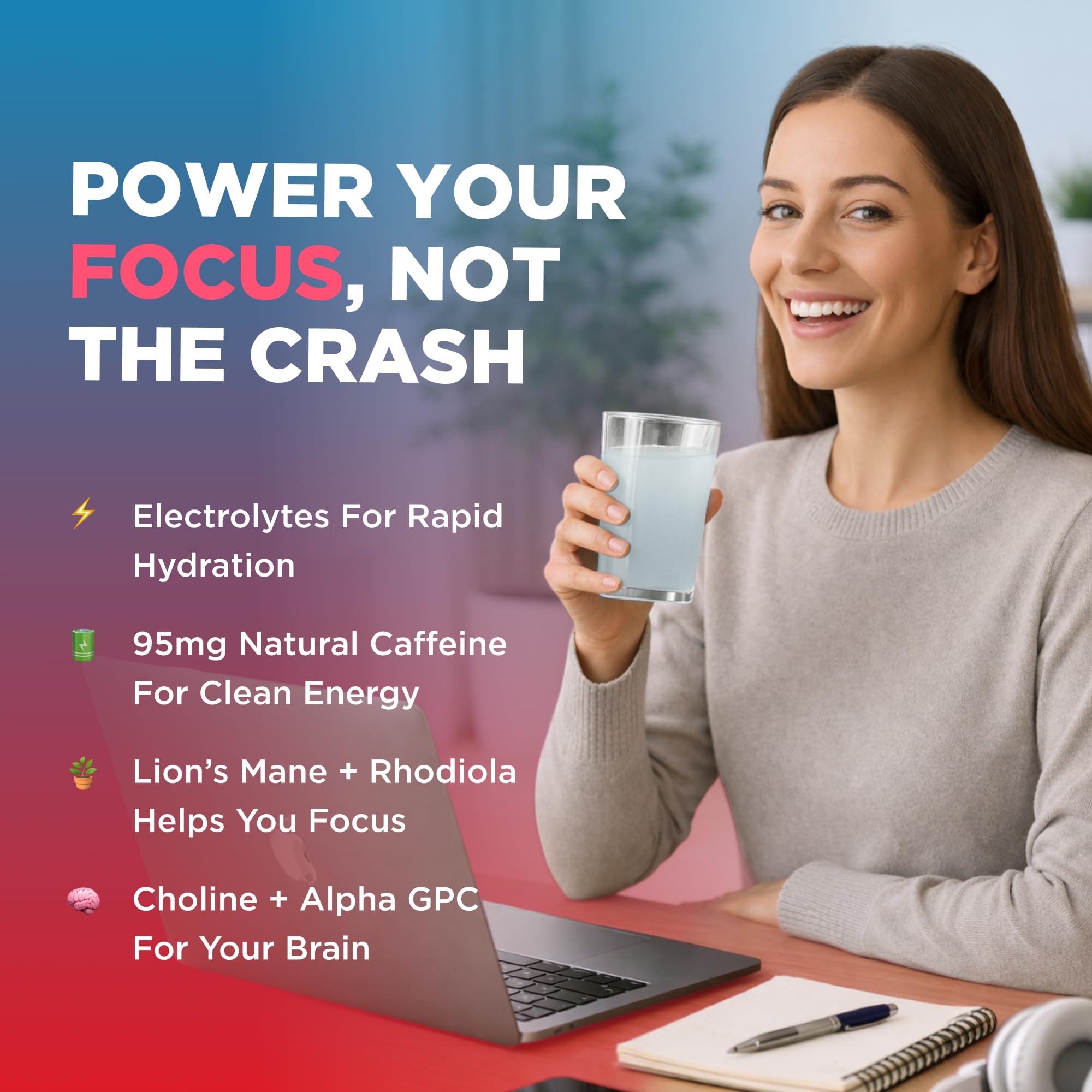 Keto Vitals Super Focus Drink Mix - Electrolytes & Caffeine Powder Packets — Amazon image 2