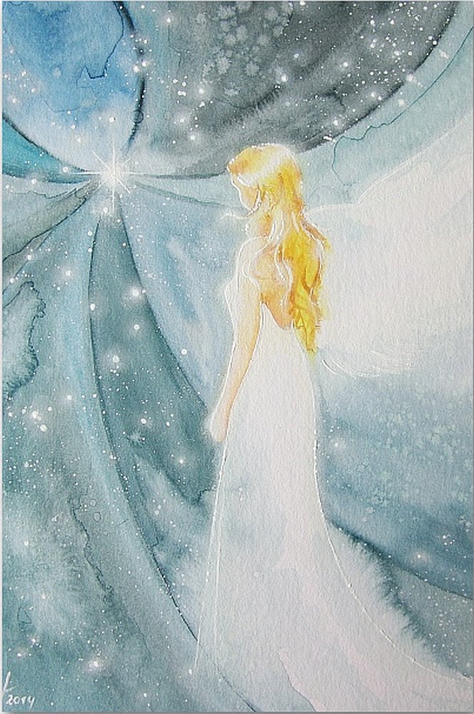 Henriettes-ART Engel Bild - Spirituelles Kunstfoto Für Yoga & Meditation