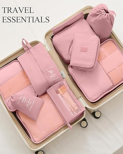 Miniatura 3 de Cubos de embalaje de 10 unidades, bolsas organizadoras de equipaje de malla transpirable, organizadores de embalaje, juego de bolsas duraderas para