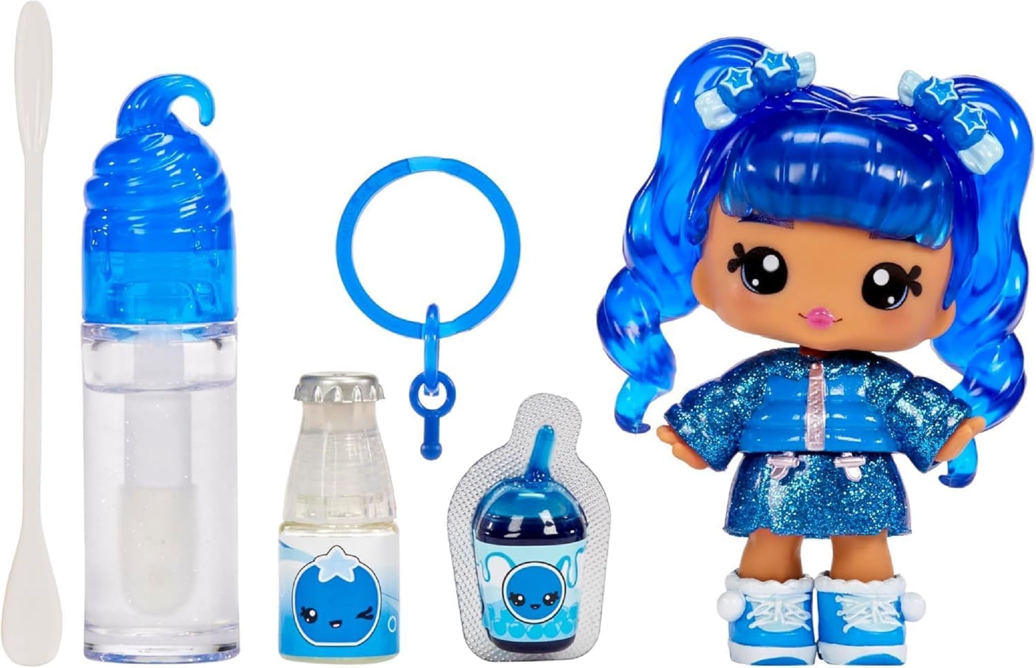MGA's New Yummiland Lipgloss Toy Doll Rory Blueberry for Boys and Girls Gift