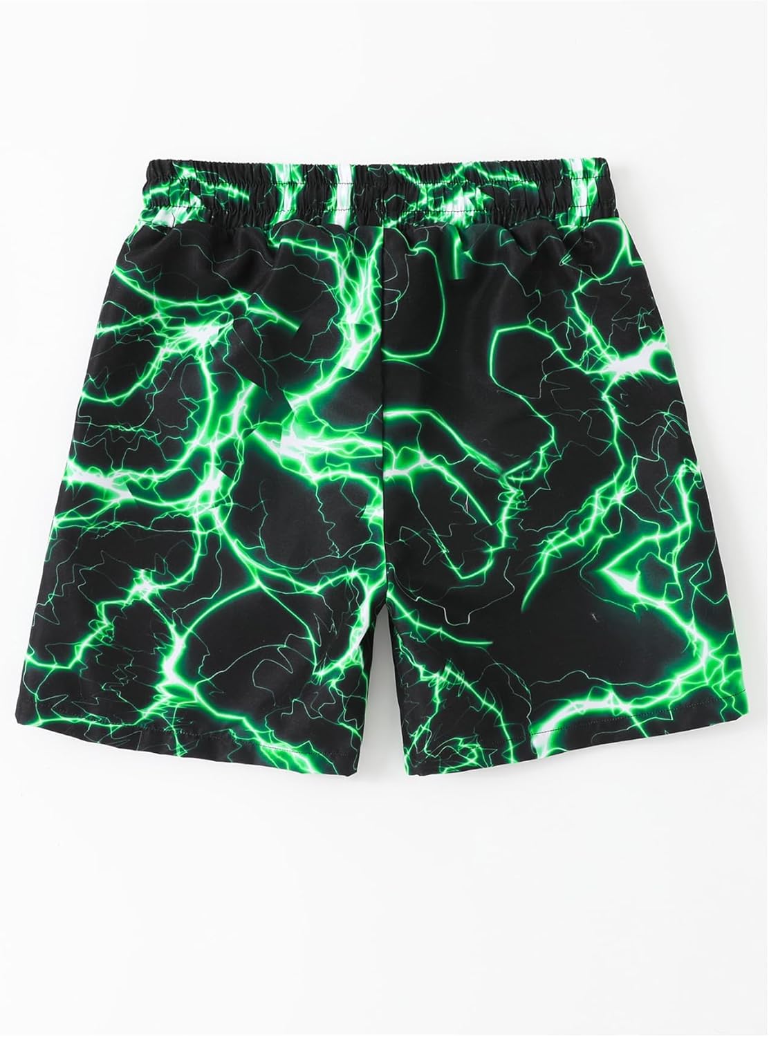 Floerns Boy's Patchwork Drawstring Waist Printed Summer Boho Track Shorts - Image 2