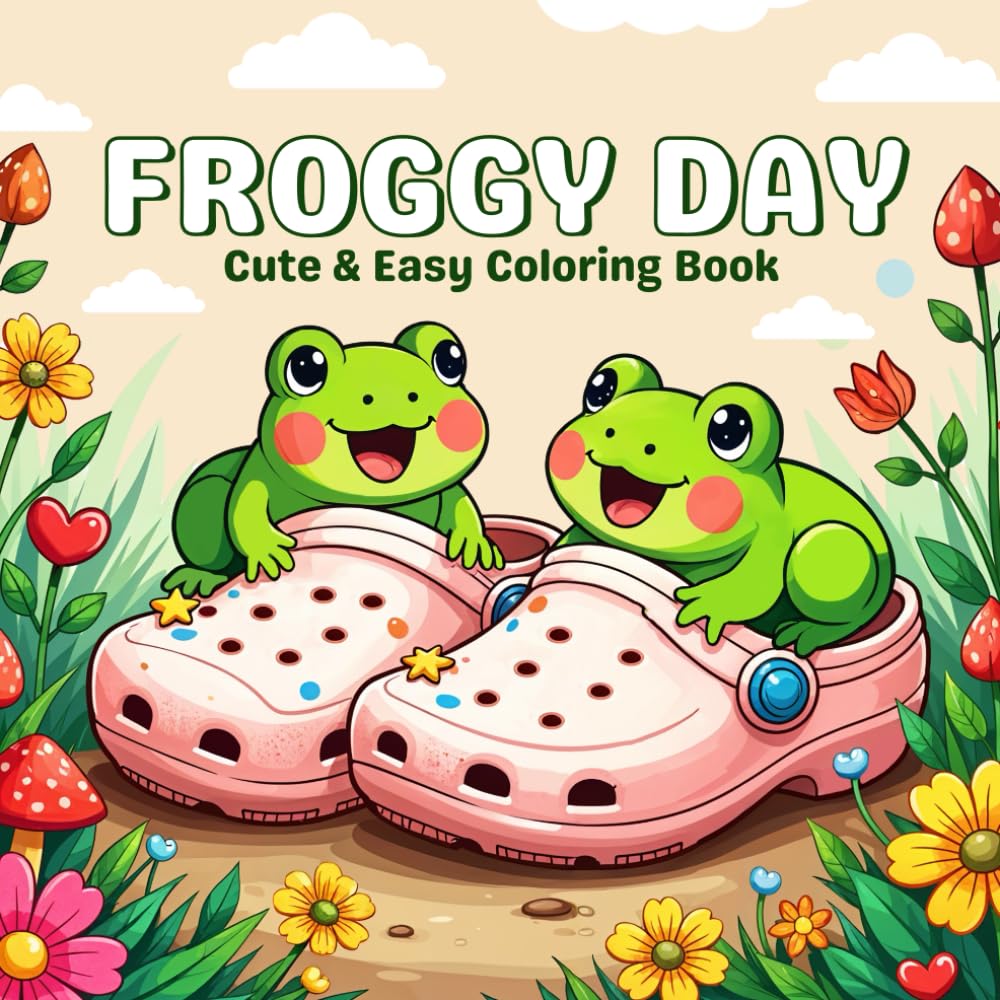 Froggy Days Coloring Book: Lose Yourself in a Charming Frog Wonderland, Designed for Pure Relaxation