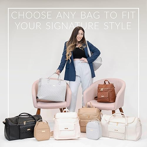 Miniatura 9 de Luli Bebe Monaco - Bolsa de almuerzo aislada para mujer, con correa para el hombro, para comida y aperitivos, Ébano negro