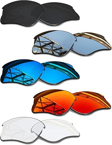 SmartVLT Juego de 5 lentes de repuesto para hombre Oakley Flak Jacket Sunglass Combo Pack S01