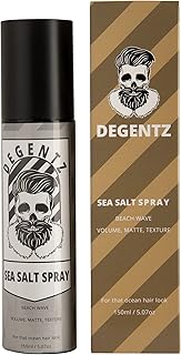 DEGENTZ Sea Salt Texturizing Spray - Volumizing and Mattifying Hold (150ml) - Add Touchable Life and Texture - Flexible, N...