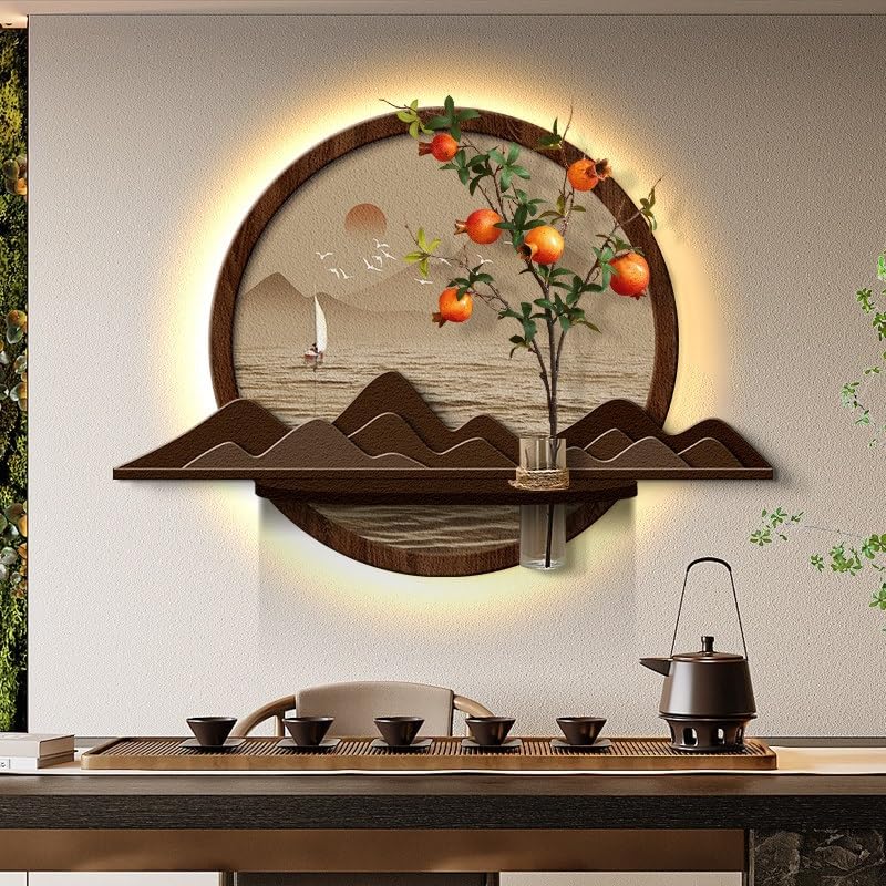 Peinture murale moderne en grès 3D pour l'ambiance chaleureuse d'un restaurant